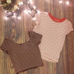 Lot of 2 American eagle soft and sexy crop tops